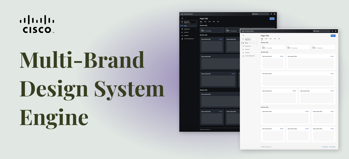Multi-brand design system engine – Cisco